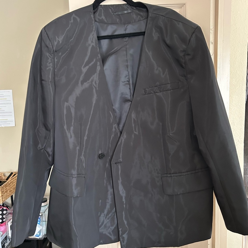 Stylish Glossy Black Blazer